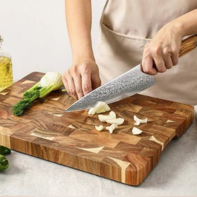 Planche à découper en bois | Bois d'acacia - Spatule&Mandoline