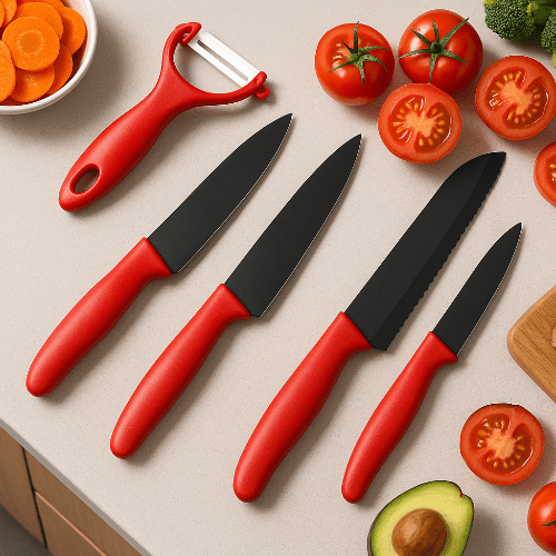 Couteau céramique | Lame noire - Ens. Artisan - Spatule&Mandoline