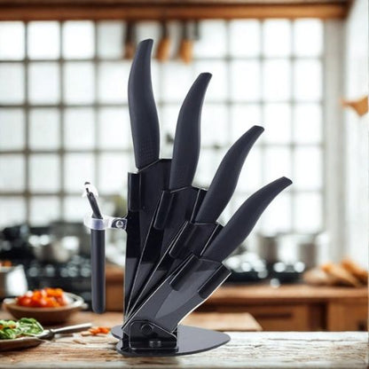 Couteau céramique | Lame noire - Ens. Classique - Spatule&Mandoline