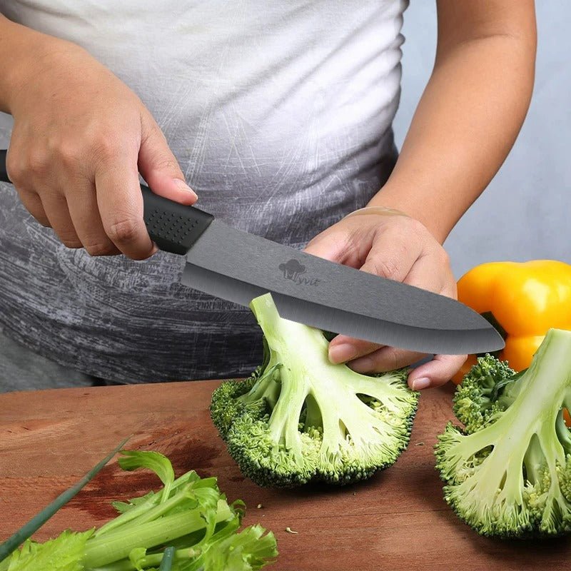 Couteau céramique | Lame noire - Ensemble Essentiel - Spatule&Mandoline