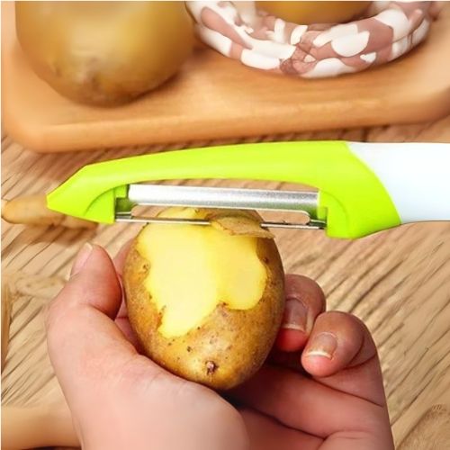 ECONOME LEGUME | Économe - éplucheur 3en1 - Spatule&Mandoline