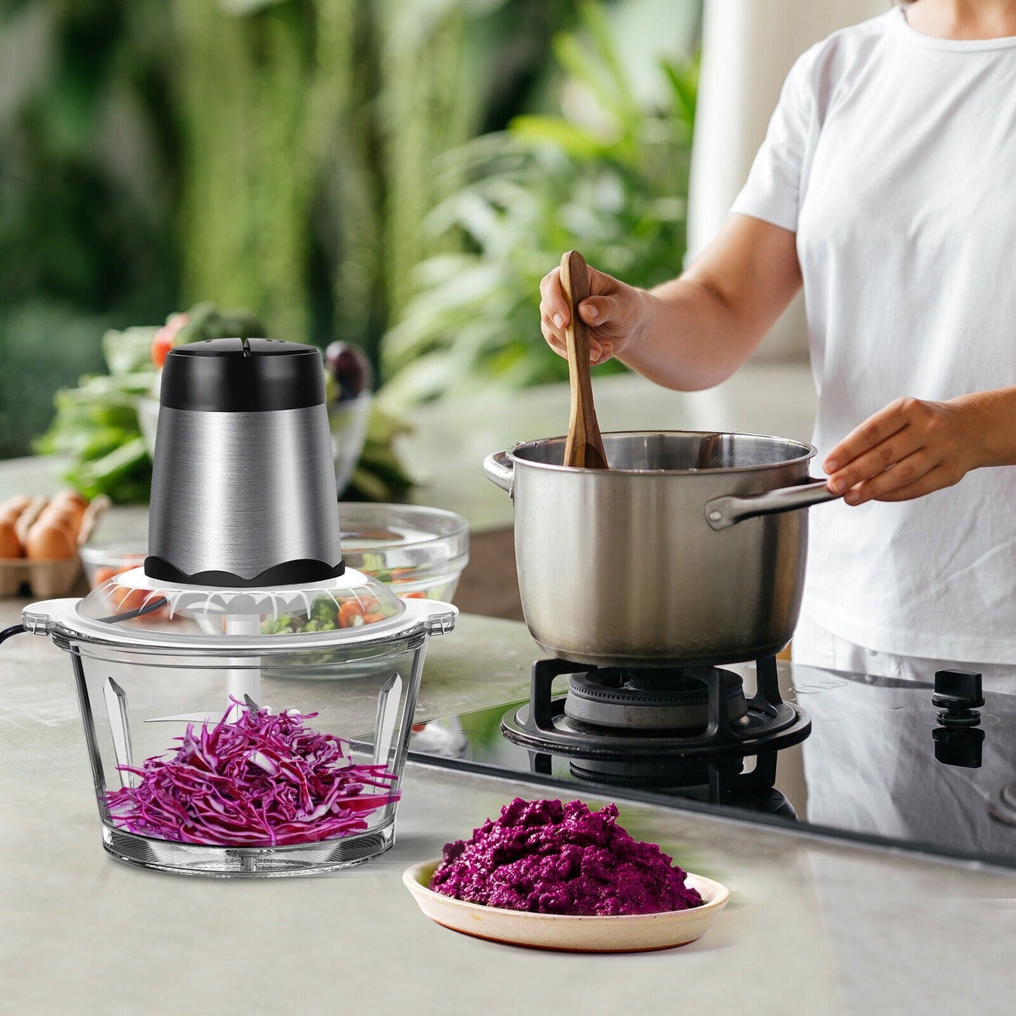 Hachoir électrique | Petit robot - Spatule&Mandoline