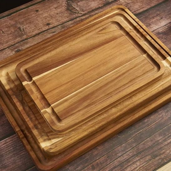 Planche à découper en bois | Avec rainure - Spatule&Mandoline