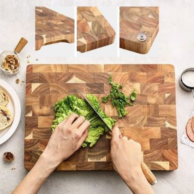 Planche à découper en bois | Bois d'acacia - Spatule&Mandoline