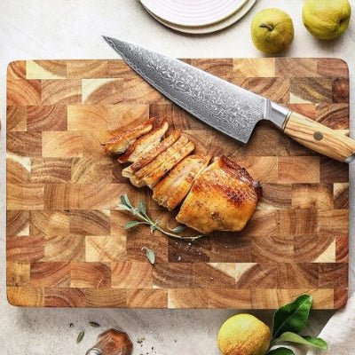 Planche à découper en bois | Bois d'acacia - Spatule&Mandoline