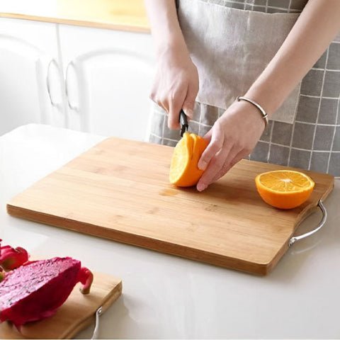 Planches à découper en bois | Bambou avec poignée - Spatule&Mandoline