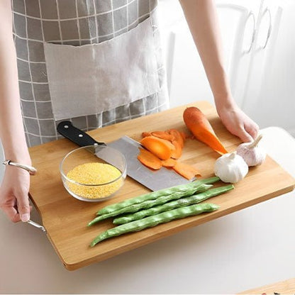 Planches à découper en bois | Bambou avec poignée - Spatule&Mandoline