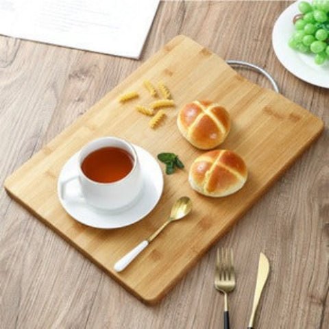 Planches à découper en bois | Bambou avec poignée - Spatule&Mandoline