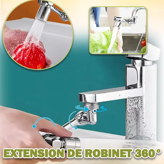 Robinet pivotant multifonction AquaPivot™ - Spatule&Mandoline