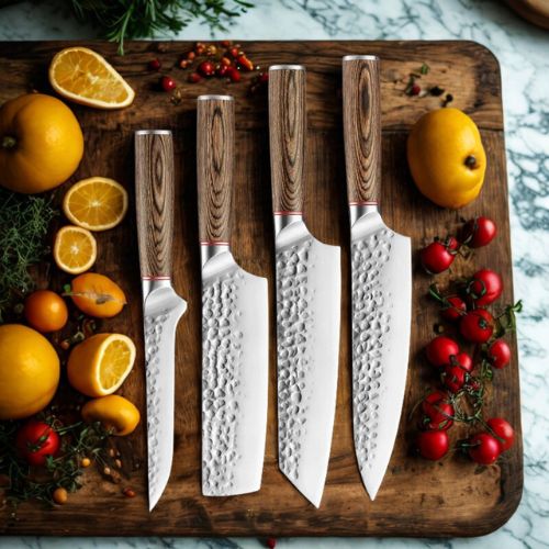 Set de couteaux de cuisine - Les Martelés Essentiels - Spatule&Mandoline