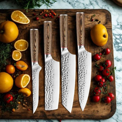 Set de couteaux de cuisine - Les Martelés Essentiels - Spatule&Mandoline