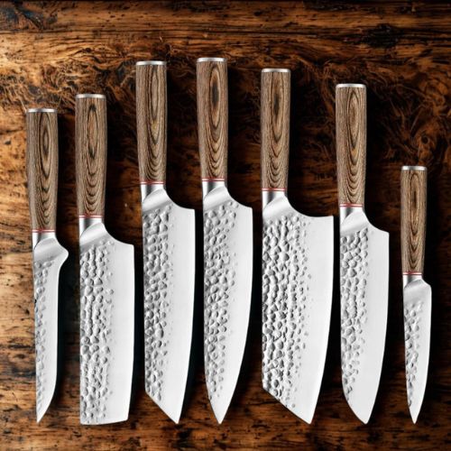 Set de couteaux de cuisine - Les Martelés Professionnels - Spatule&Mandoline