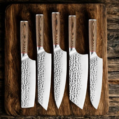 Set de couteaux de cuisine - Les Martelés Professionnels - Spatule&Mandoline